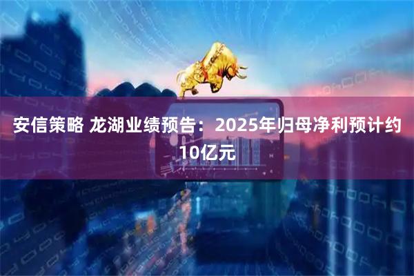 安信策略 龙湖业绩预告：2025年归母净利预计约10亿元